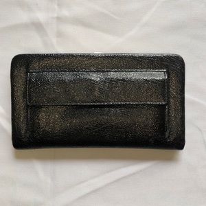 Black leather Envelope Wallet